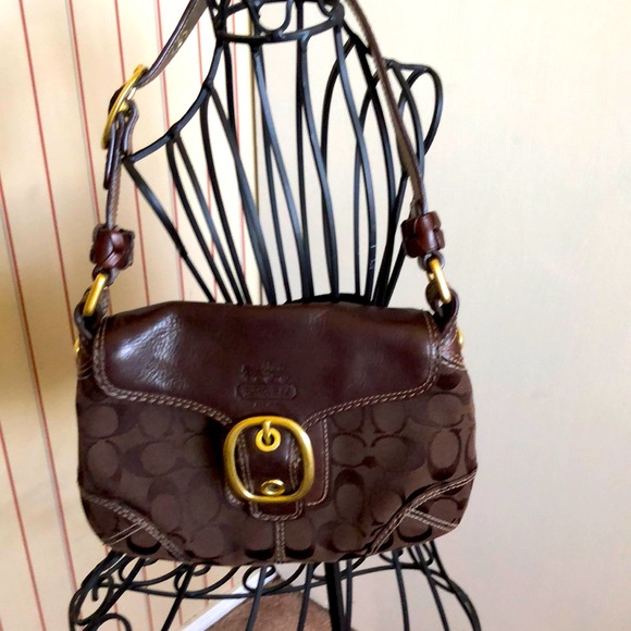COACH SIGNATURE BROWN ON BROWN! - Picture 2 of 15